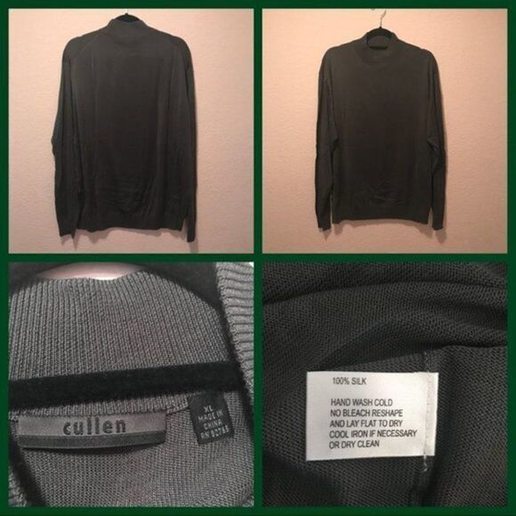 NWOT. Cullen lightweight sweater. 100% Silk. - Picture 2 of 7